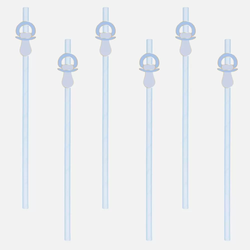 Hot 10 Blue Nipple Straws Straws