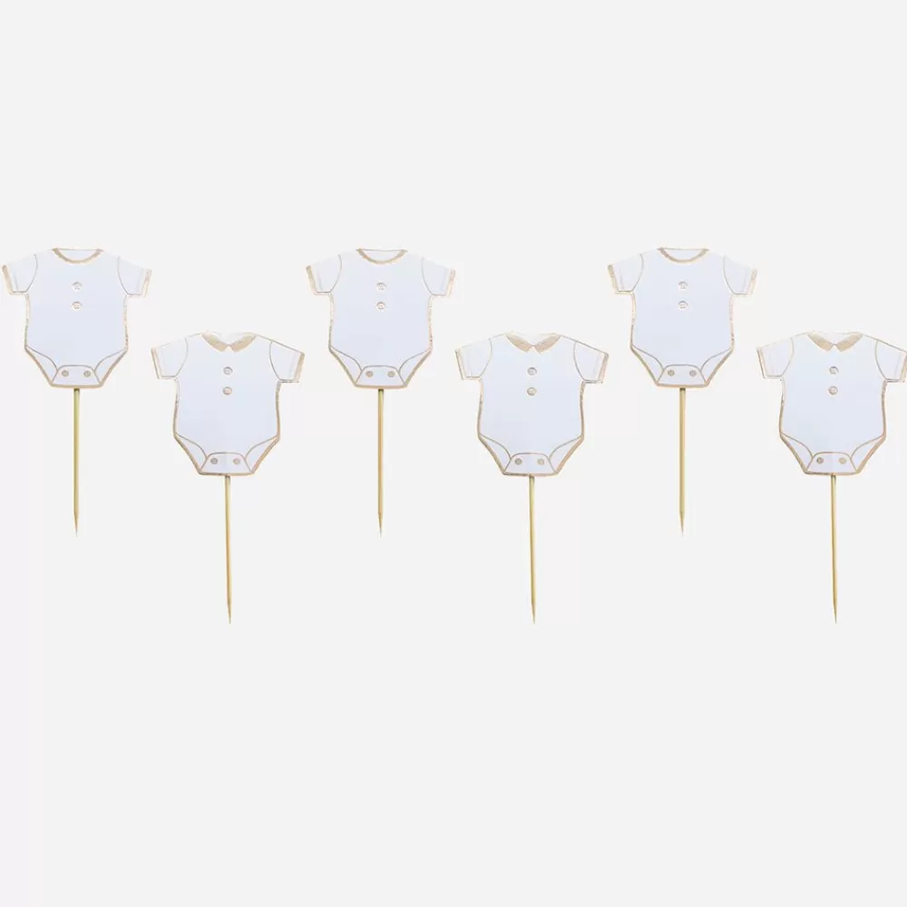 Flash Sale 10 Gender Reveal Cocktail Picks Cake Toppers