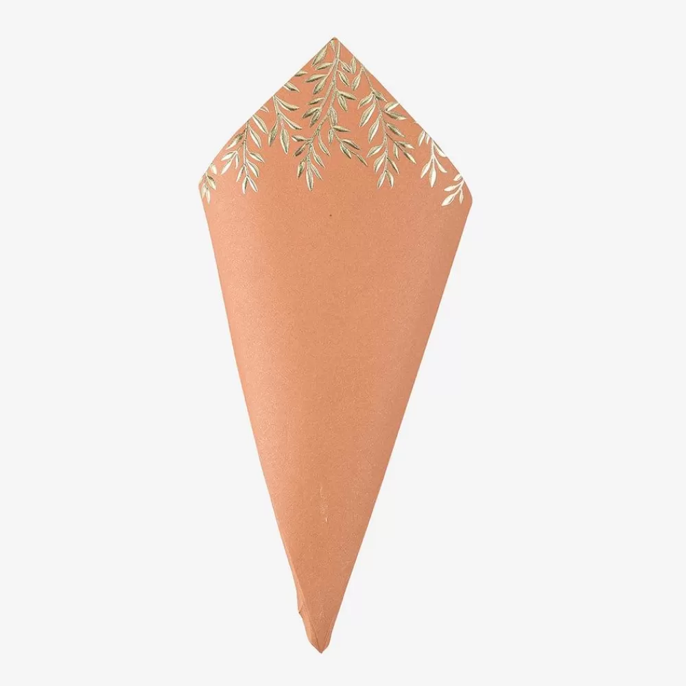 Fashion 10 Pretty Terracotta Cones Gift Bags