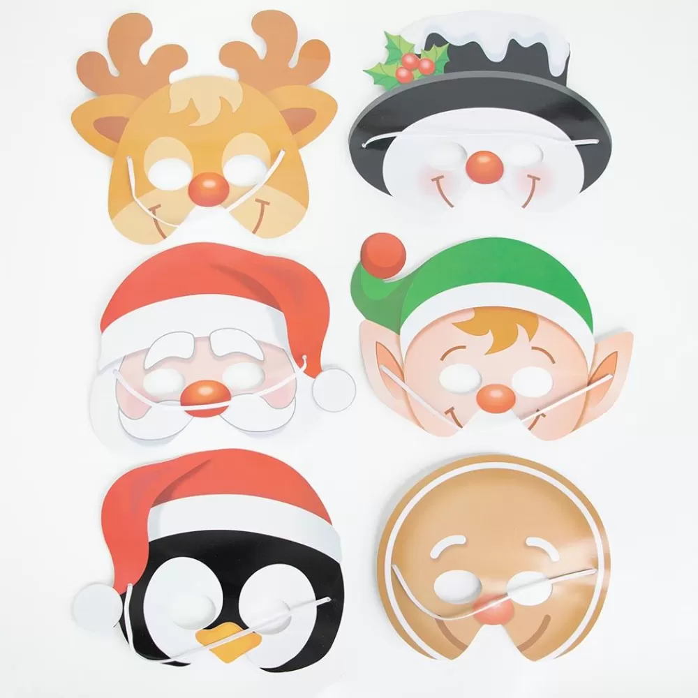 Store 12 Christmas Character Masks Small Toys