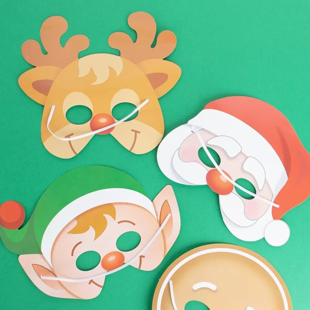 Store 12 Christmas Character Masks Small Toys