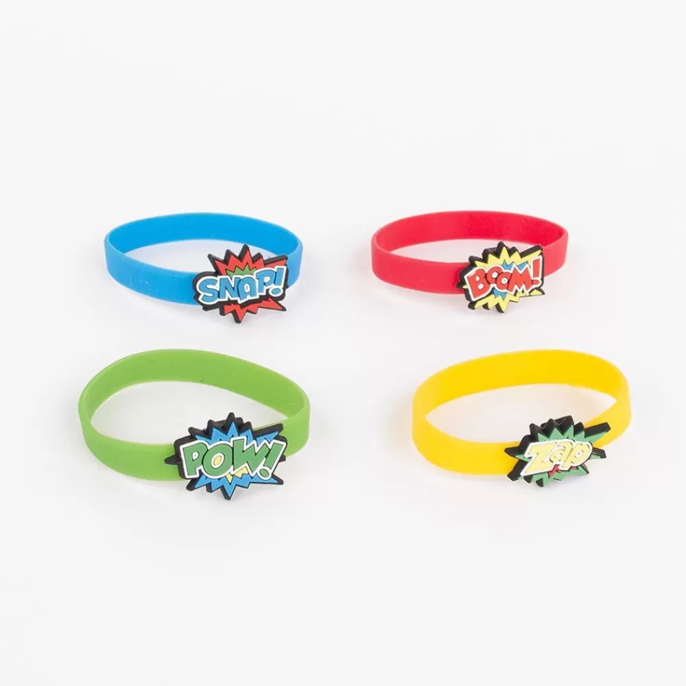 New 12 Superhero Bracelets Pinata Accessories