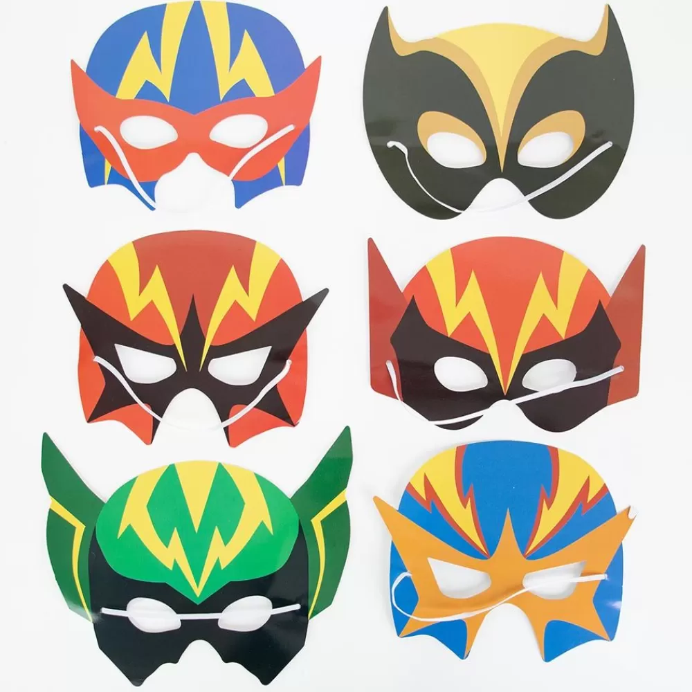 Hot 12 Superhero Masks Small Toys