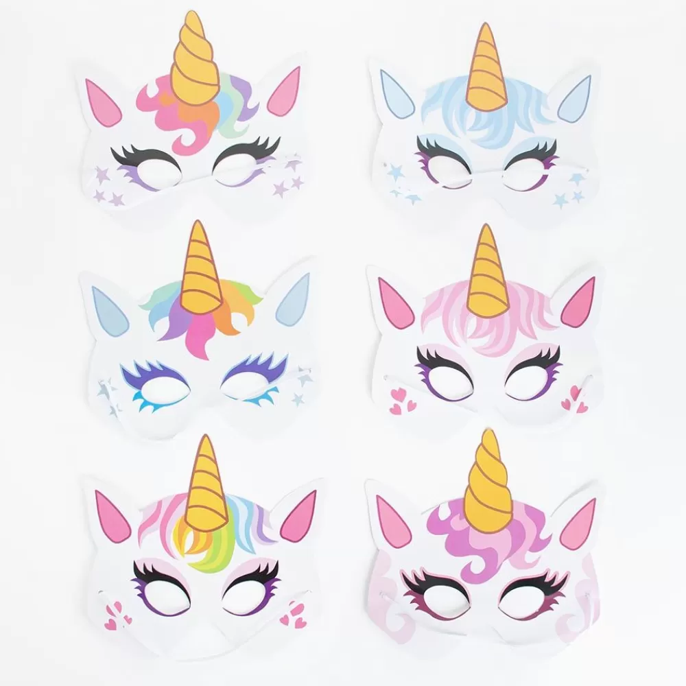 Cheap 12 Unicorn Masks Small Toys