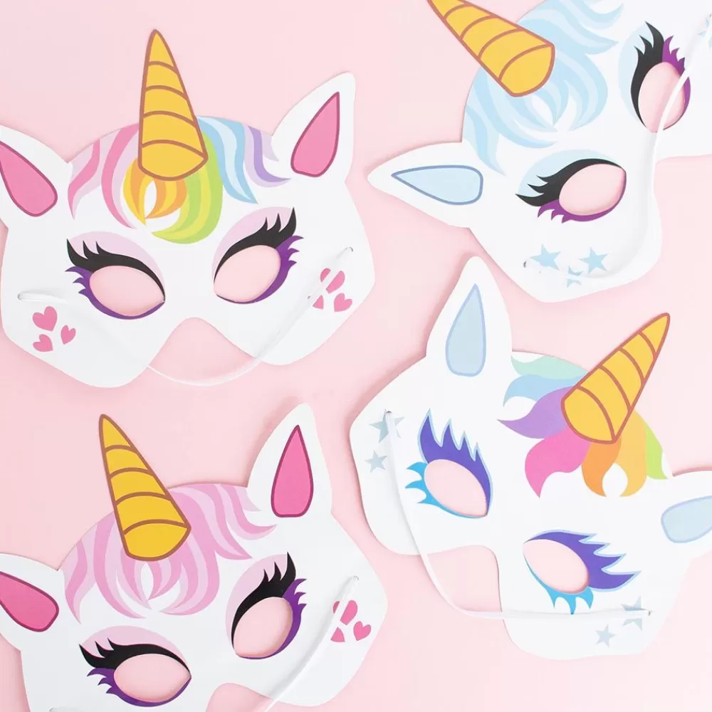 Cheap 12 Unicorn Masks Small Toys