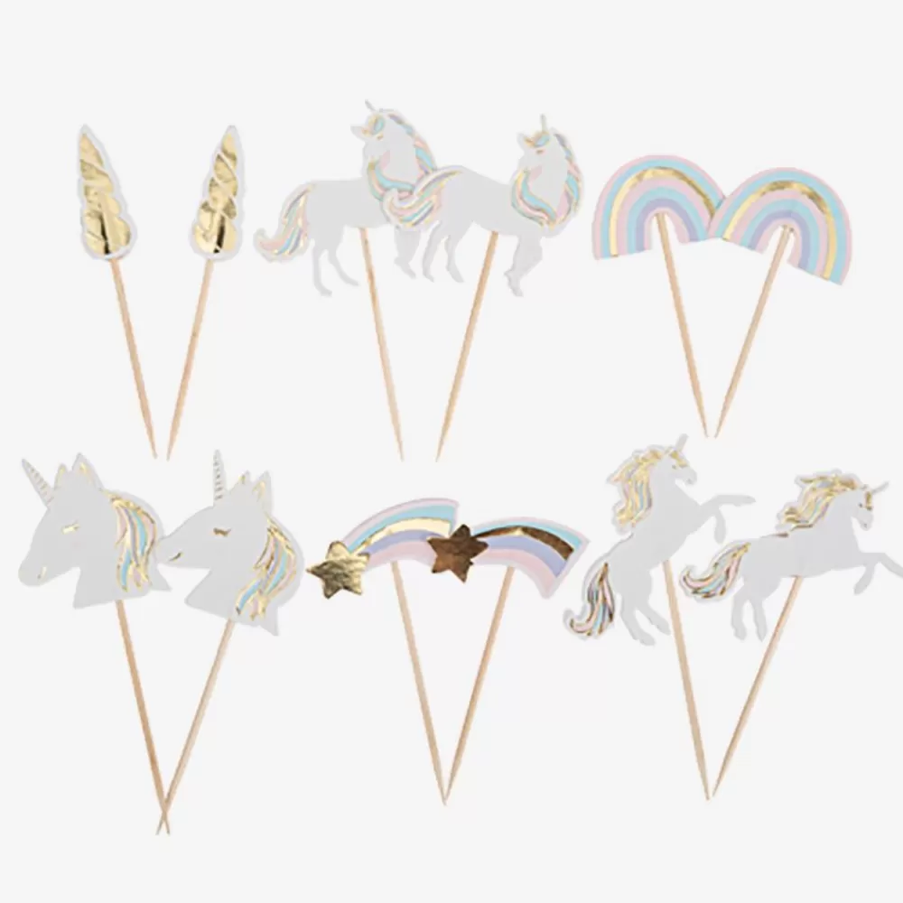 Clearance 12 Unicorn Toppers Cake Toppers