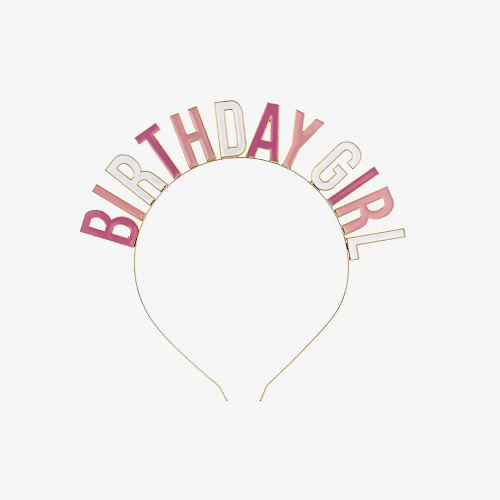 Online 1 Birthday Girl Headband Photobooth