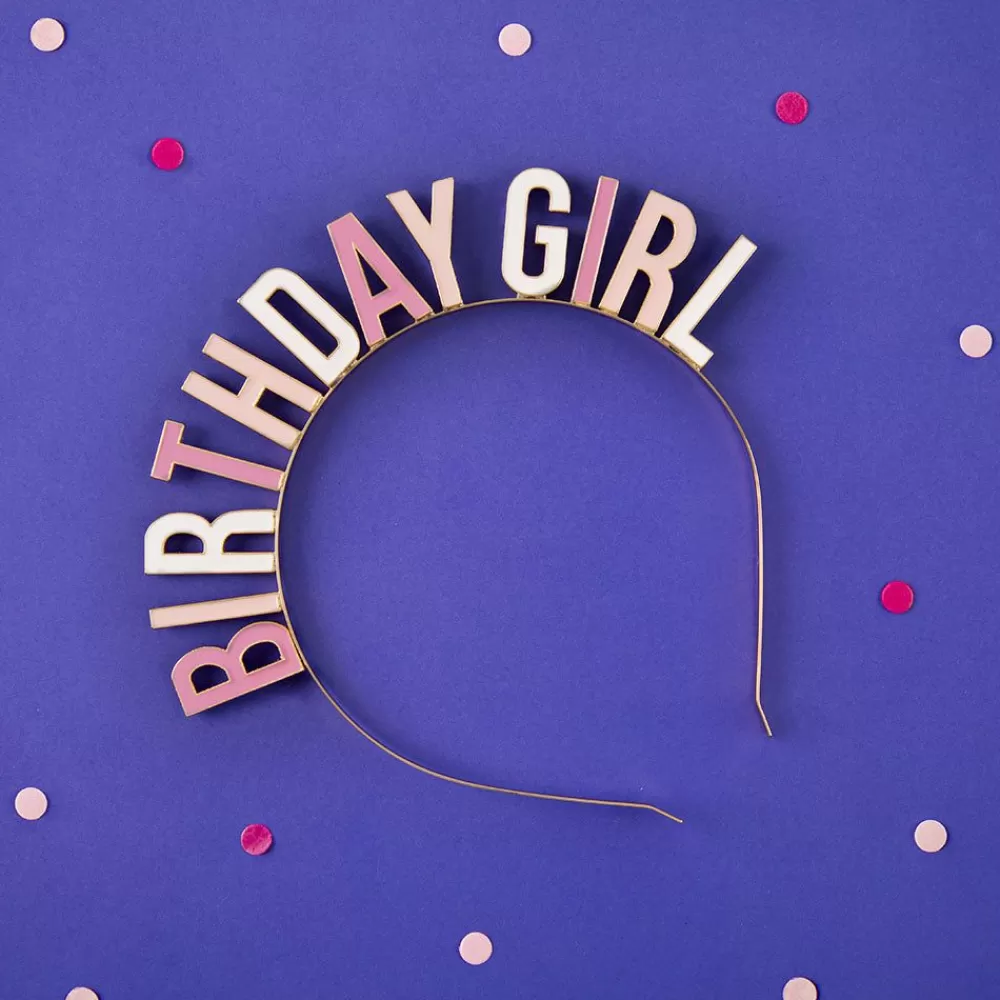 Online 1 Birthday Girl Headband Photobooth