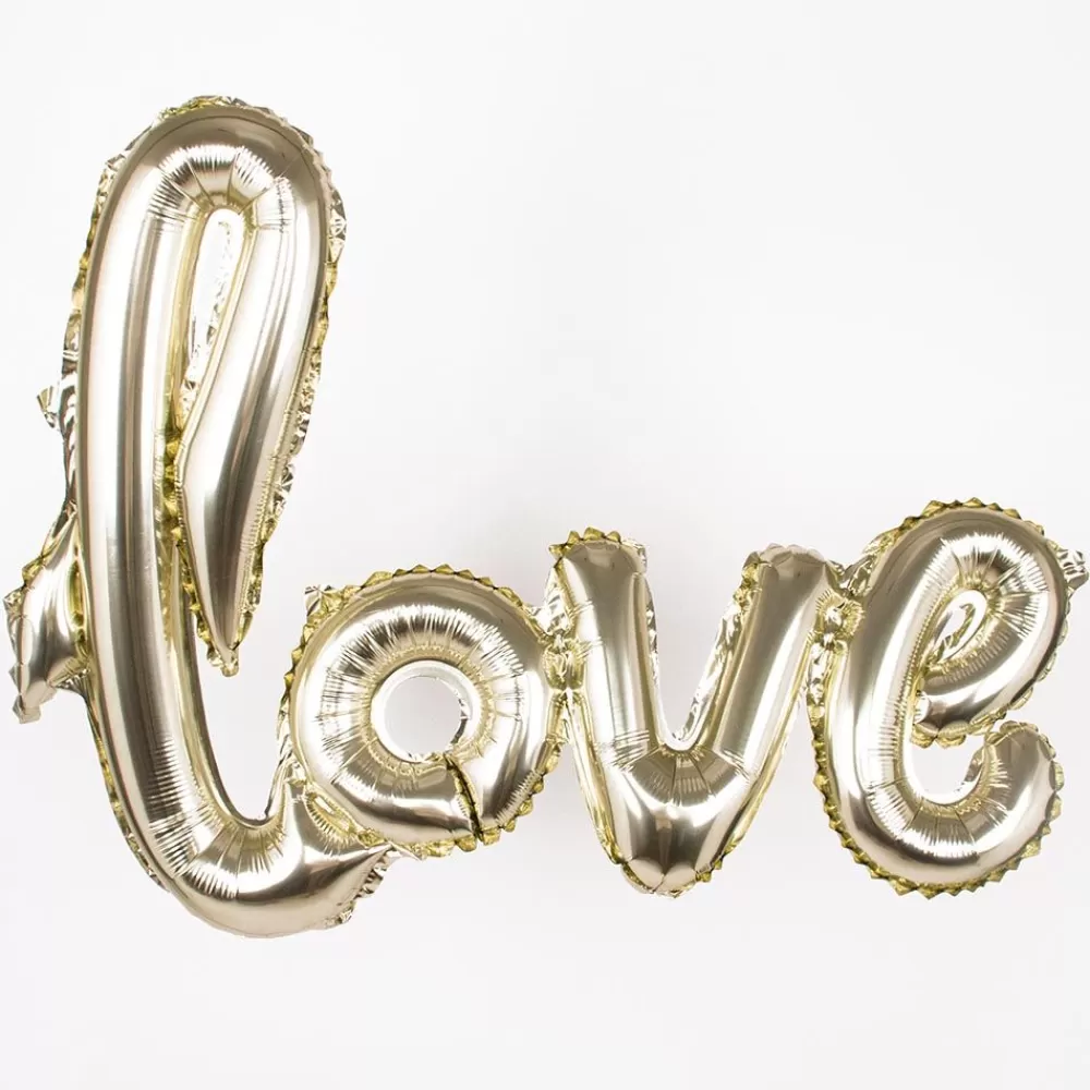 Hot 1 Large Letter Balloon - Golden Love Letter Balloons