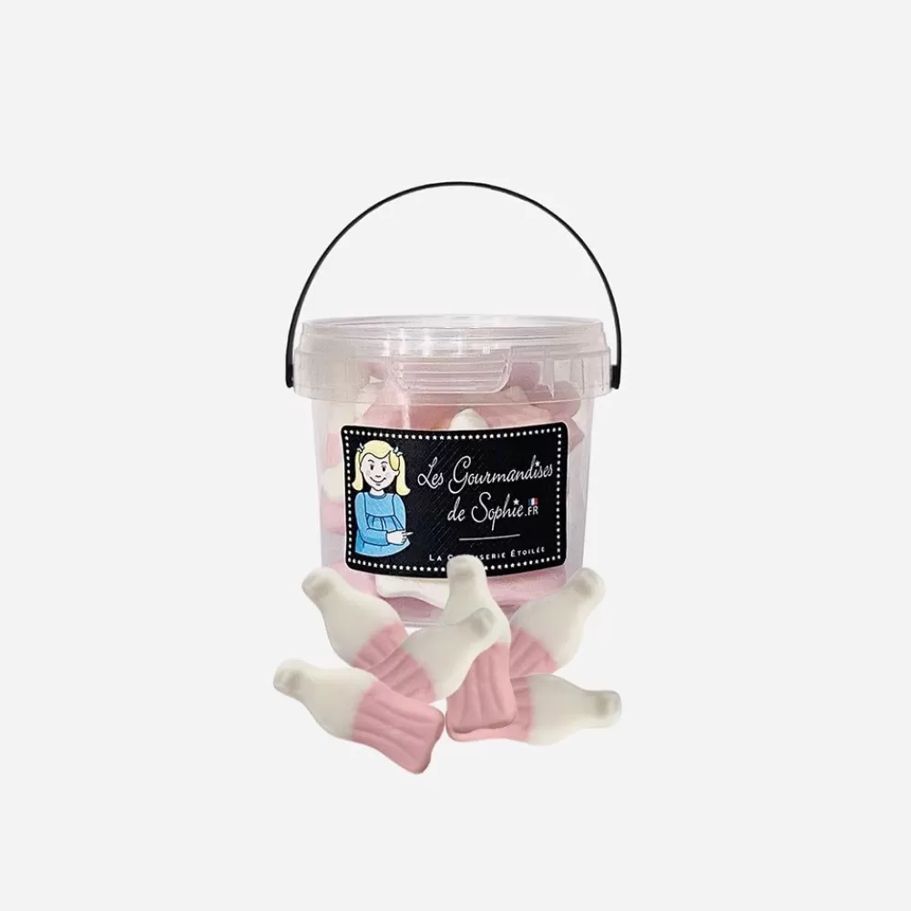 Best Sale 1 Mini Bucket Of Strawberry Milkshake Bottles Candy