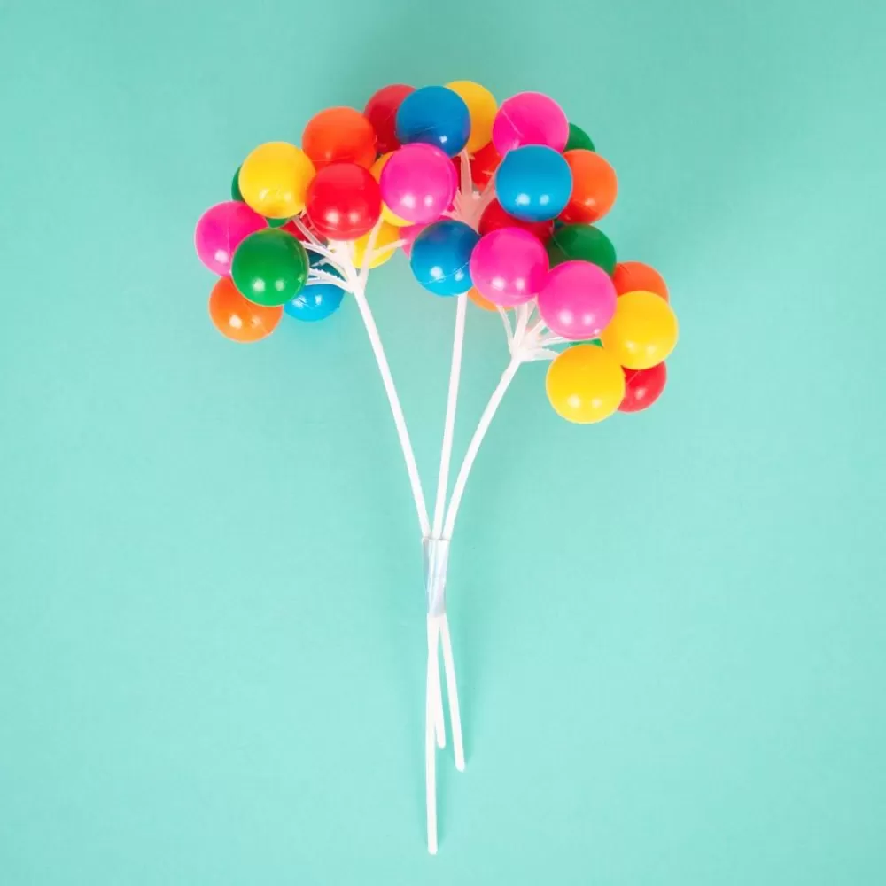 Online 1 Multicolored Balloon Topper Cake Toppers