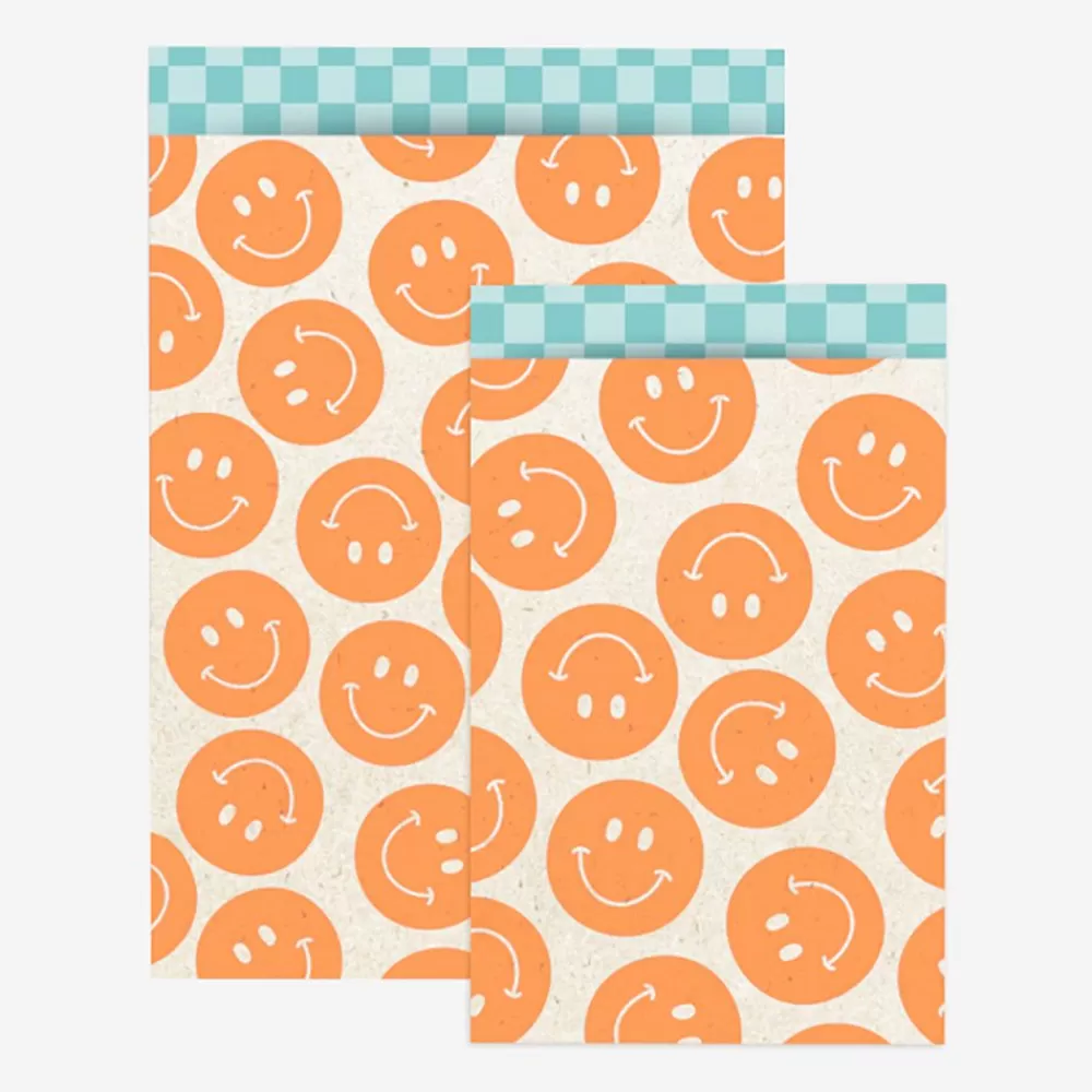 Flash Sale 1 Orange Smiley Paper Pouch Gift Bags