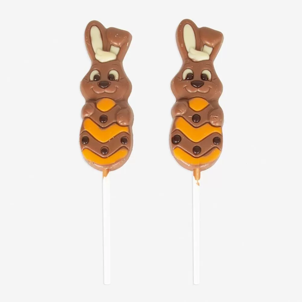 Hot 1 Rabbit And Easter Egg Chocolate Lollipop Candy