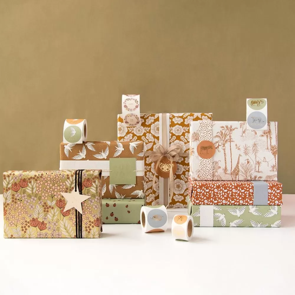 Shop 1 Roll Of Vintage Flower Wrapping Paper Gift Wrap