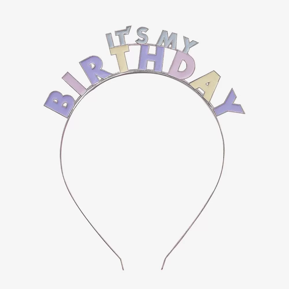 Sale 1 Serre-Tete It'S My Birthday Pastel Photobooth