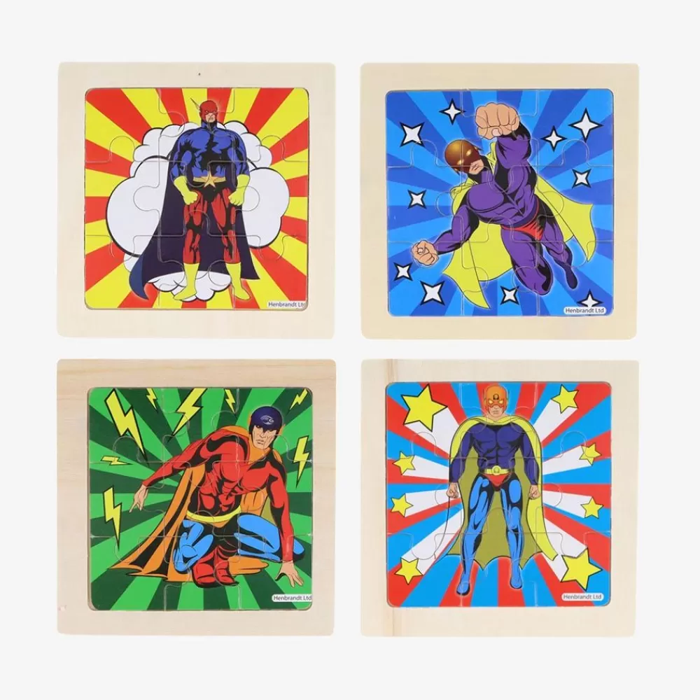 Best 1 Superhero Wooden Puzzle Small Toys