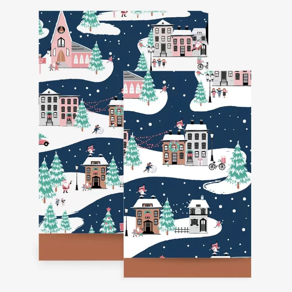 Flash Sale 1 Winter Village Paper Pouch Gift Bags