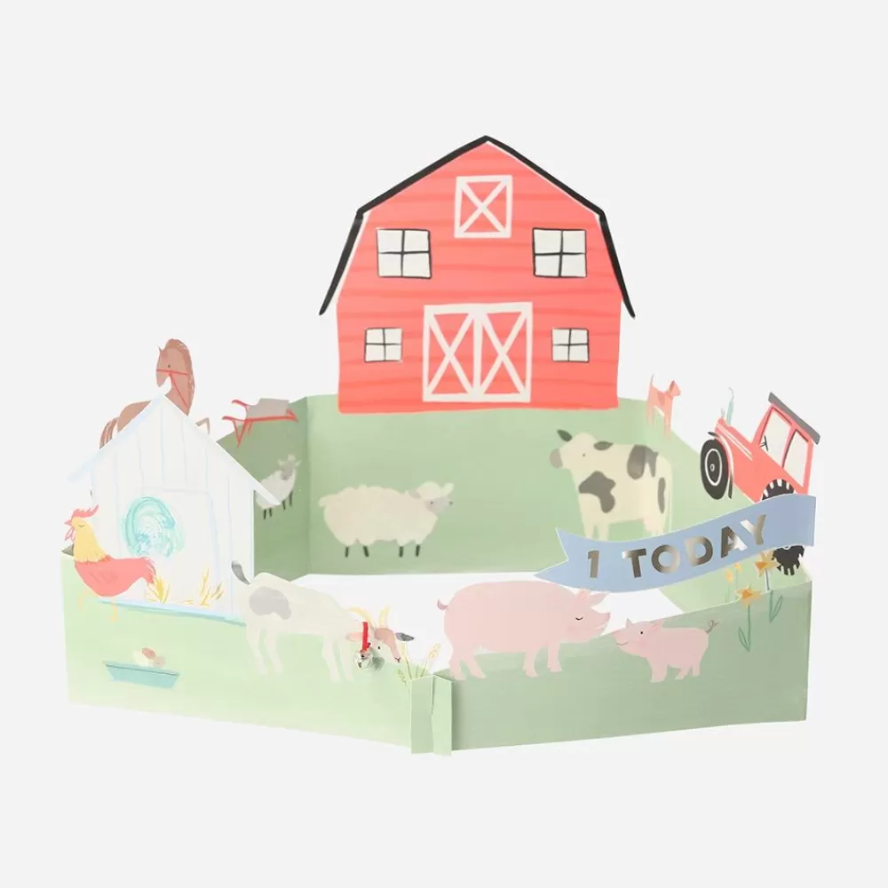 Shop 1 Year Farm Birthday Card Dishes & Centerpieces