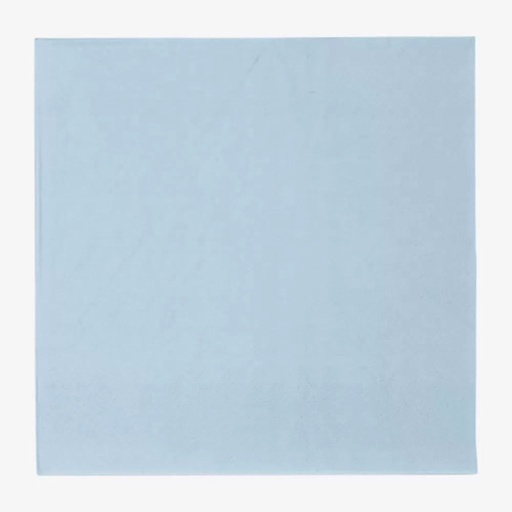 Cheap 20 Serviettes Compostables Bleu Napkins