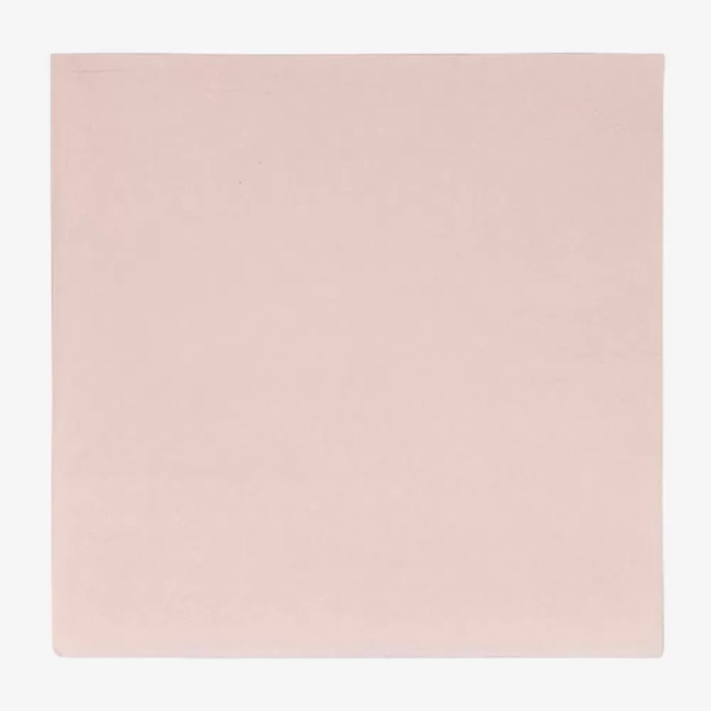 Shop 20 Serviettes Compostables Rose Napkins