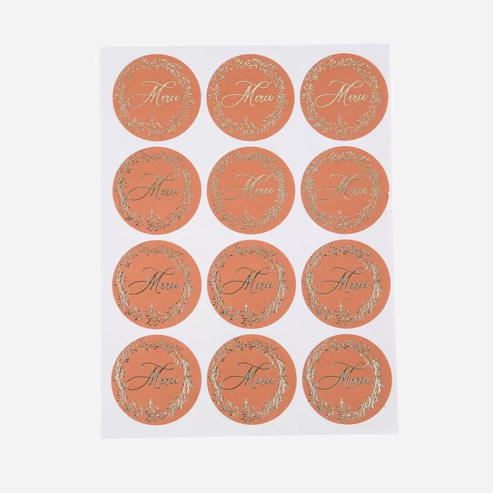 Discount 24 Terracotta Thank You Stickers Stickers And Stickers