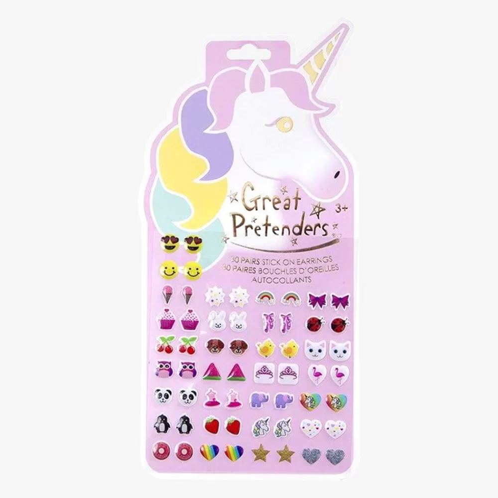 Sale 30 Pairs Of Self-Adhesive Unicorn Earrings Small Toys