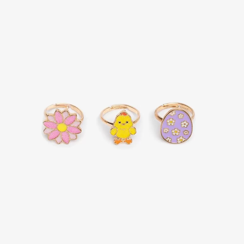 Best 3 Chick, Egg And Flower Rings Small Toys