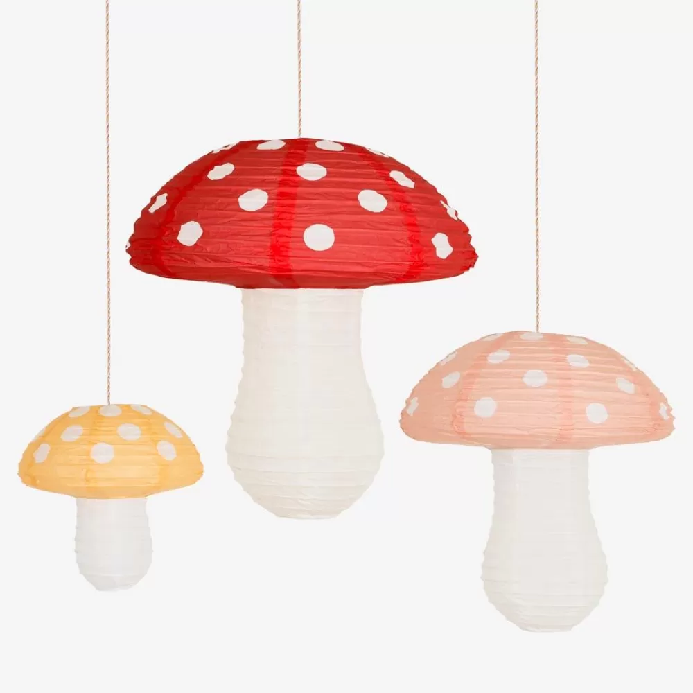 Fashion 3 Mushroom Paper Lanterns Paper Lanterns & Suspensions