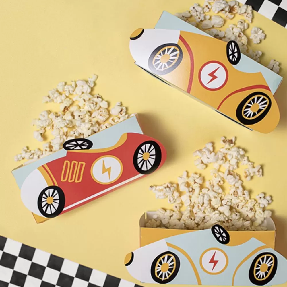 Discount 3 Racing Car Popcorn Boxes Dishes & Centerpieces