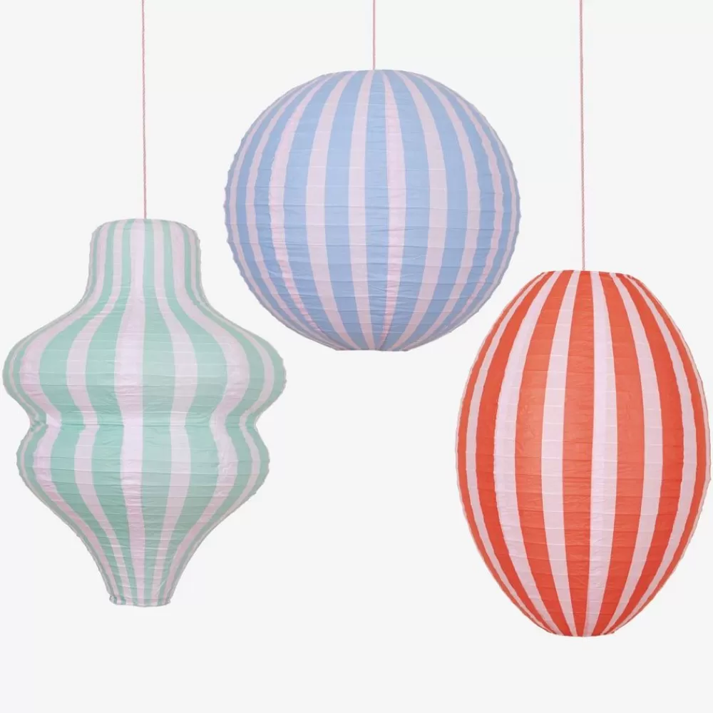 Shop 3 Striped Paper Lanterns Paper Lanterns & Suspensions