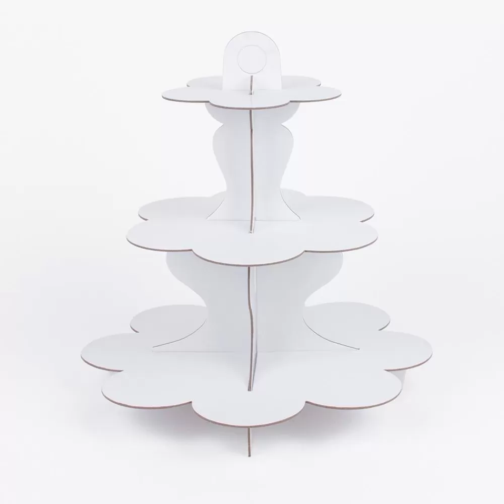 Cheap 3 Tier Display Stand - White Dishes & Centerpieces