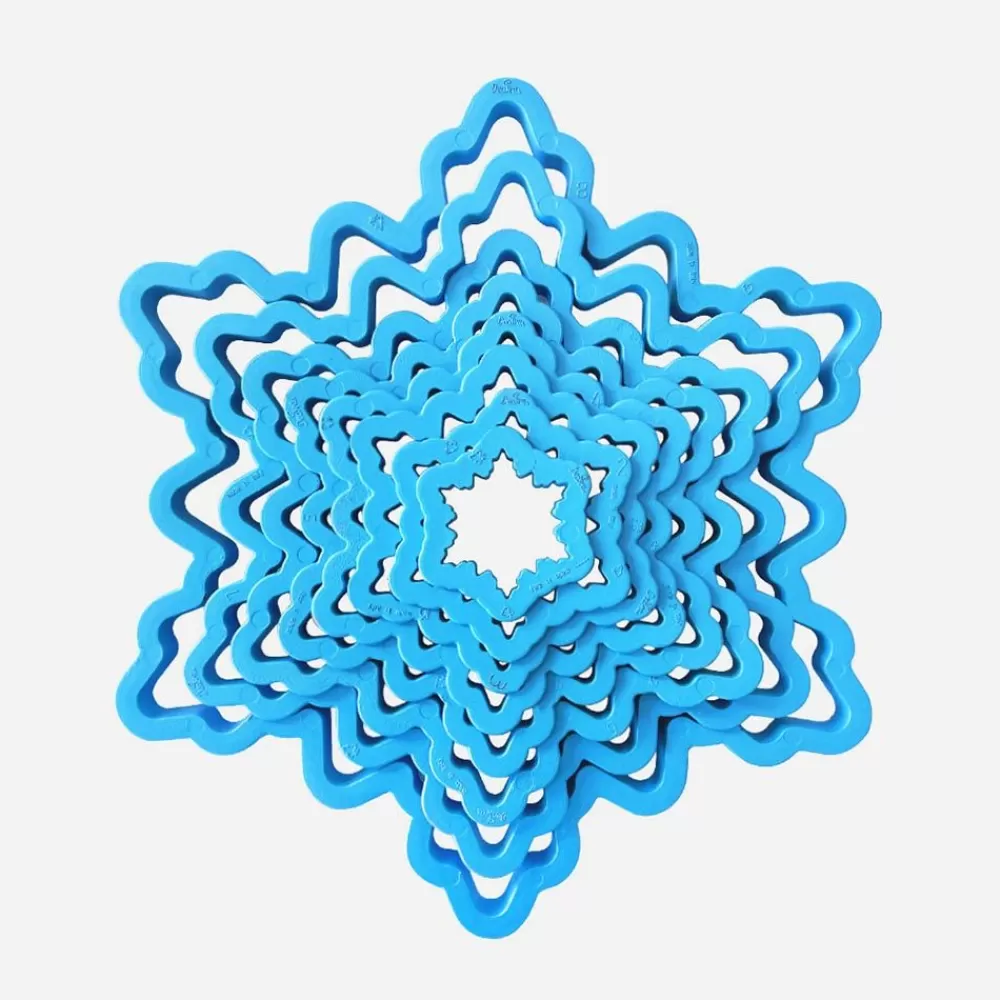 Cheap 3D Snowflake Cookie Cutter Piece Holders And Cutters