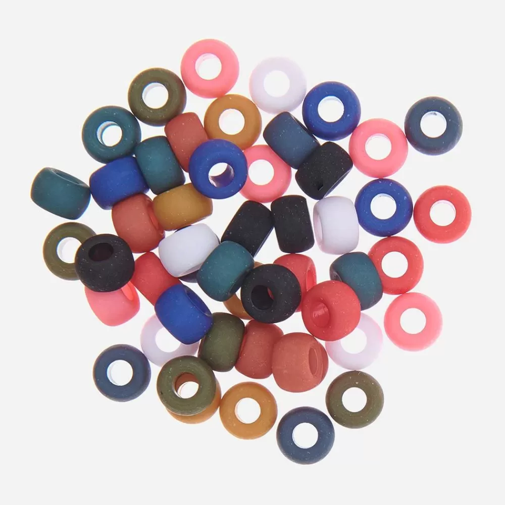 Fashion 400 Large Dark Pastel Beads Beads