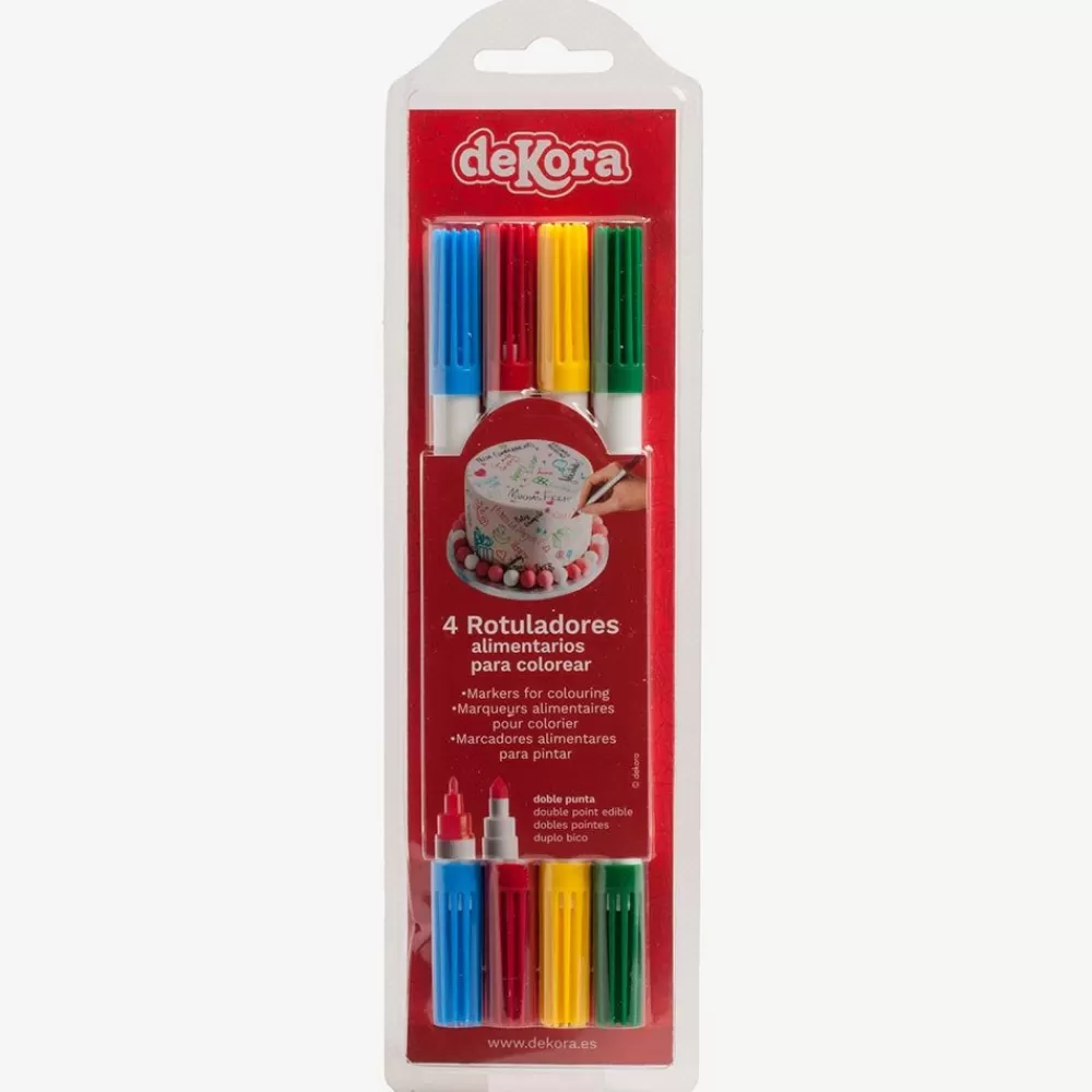 Best Sale 4 Multicolored Food Markers Edible Decoration