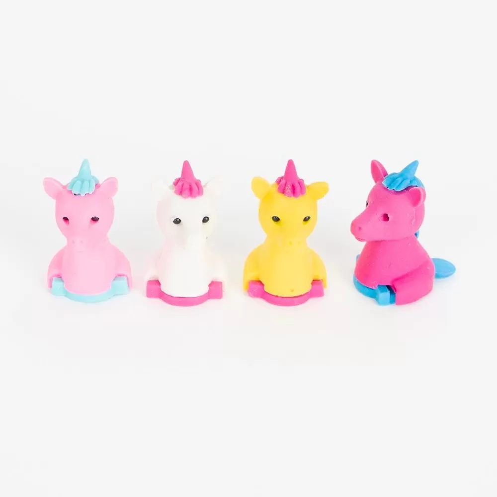 Online 4 Unicorn Erasers Coloring Pages