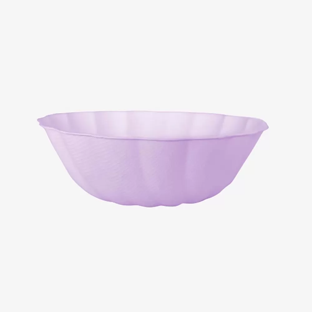 Hot 6 Assiettes Compostables Mauve Plates