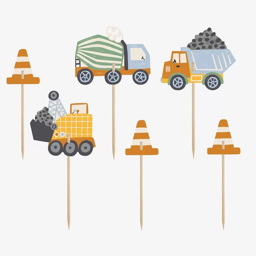 Shop 6 Construction Vehicle Toppers Cake Toppers