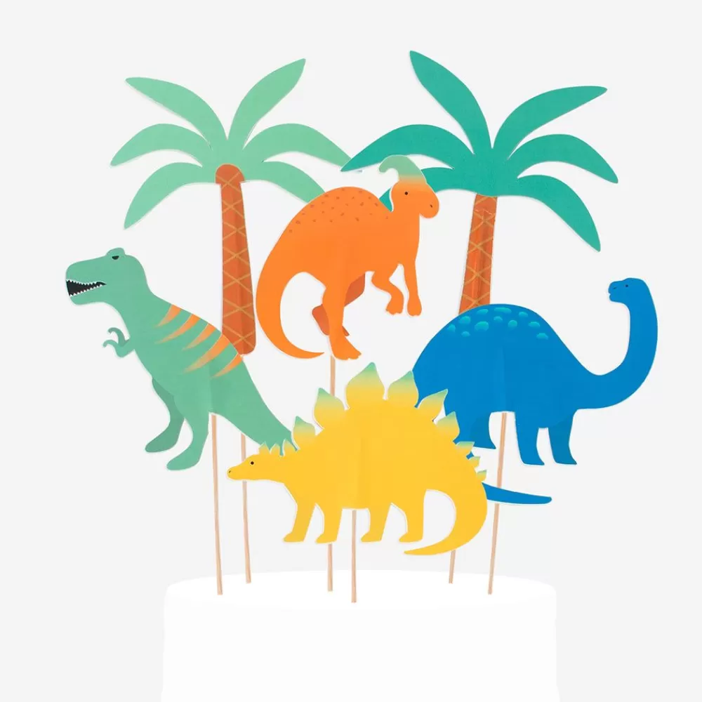 Best Sale 6 Dinosaur Toppers Cake Toppers