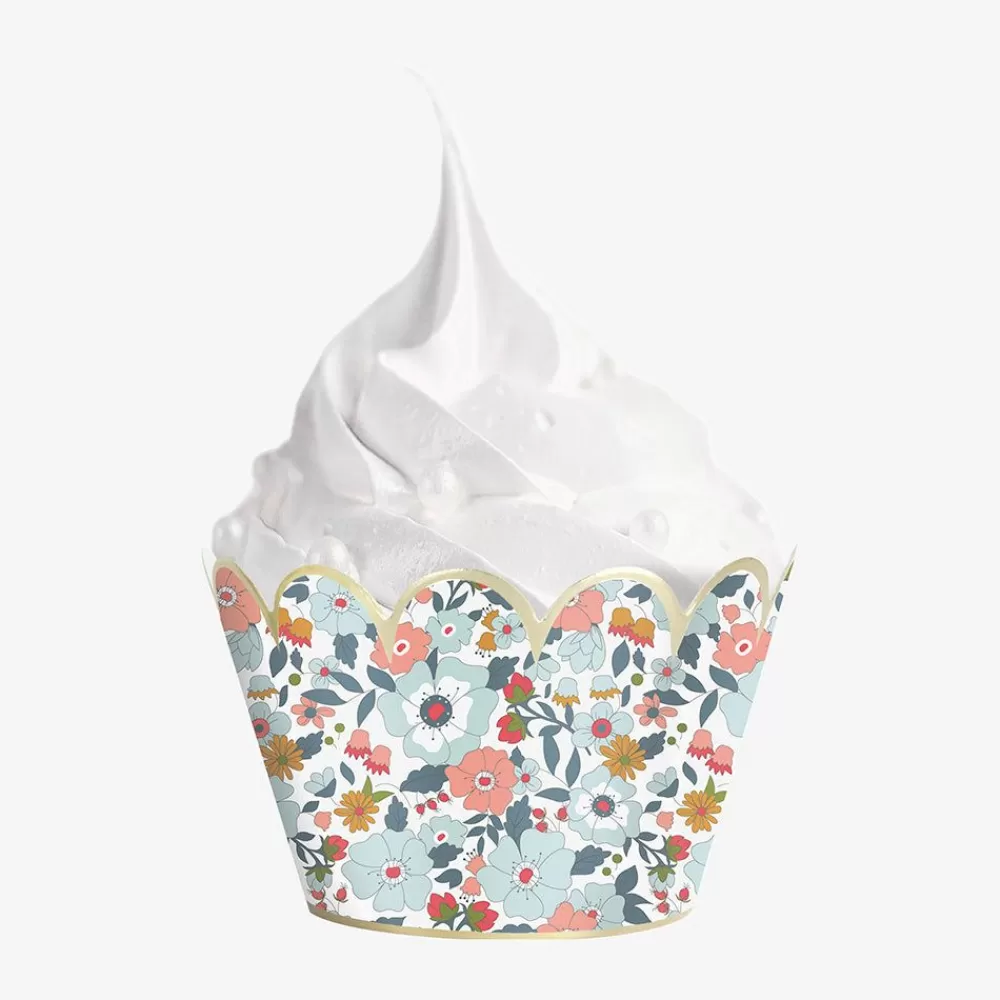 New 6 Flower Cupcake Wrappers Moules A Cupcakes