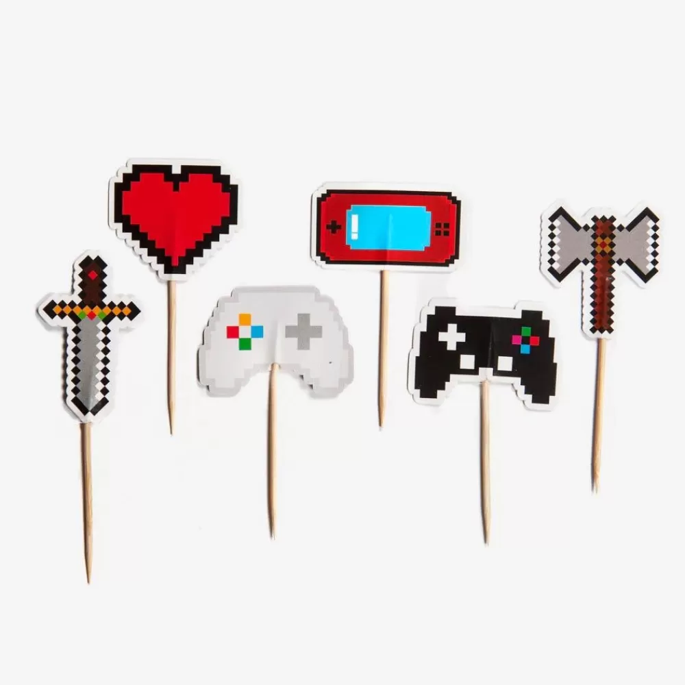 New 6 Game Console Toppers Cake Toppers