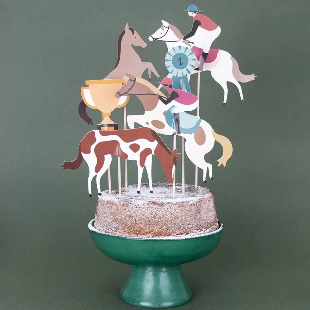 Fashion 6 Horse Toppers Cake Toppers