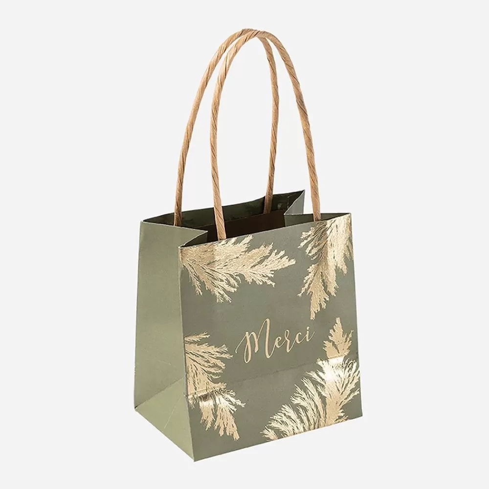 Online 6 Khaki Pampas Gift Bags Gift Bags