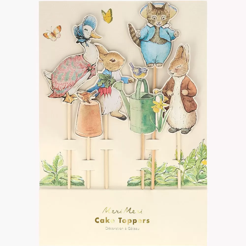 Flash Sale 6 Large Peter Rabbit Toppers Cake Toppers