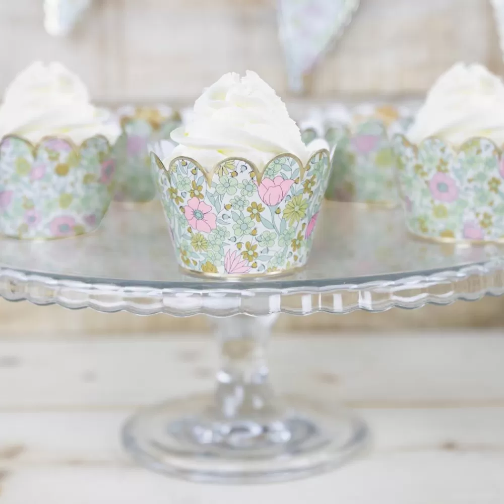 Flash Sale 6 Liberty Cupcake Wrappers Moules A Cupcakes