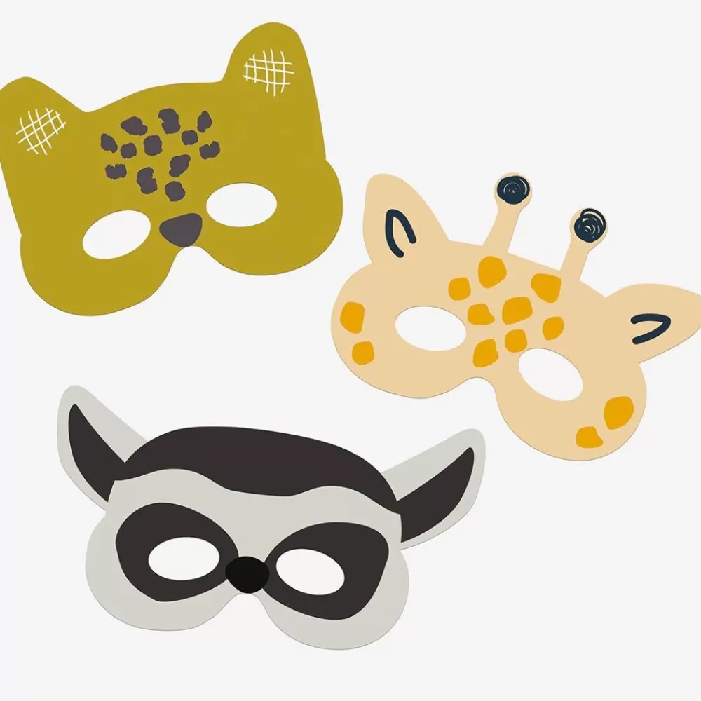 Clearance 6 Masques Animaux Sauvages Photobooth