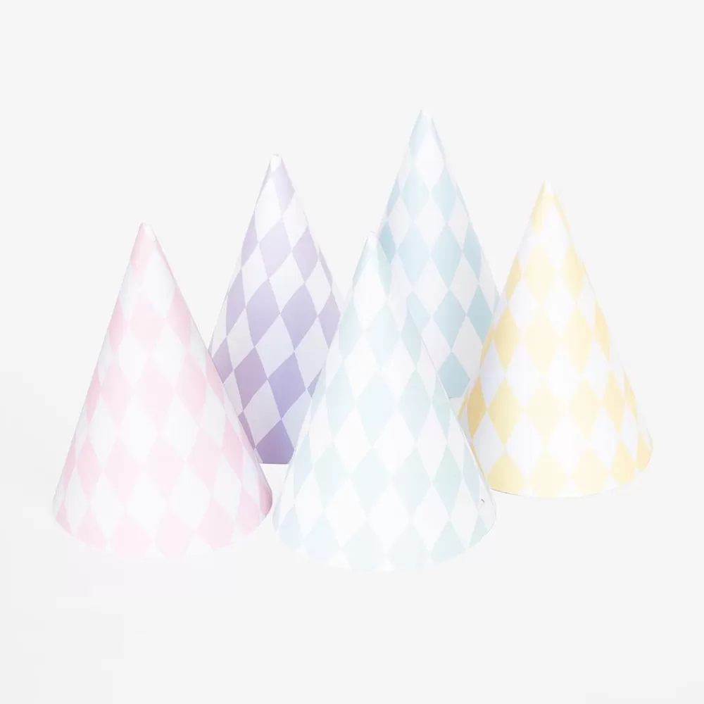 Store 6 Pastel Mix Pointy Hats Photobooth