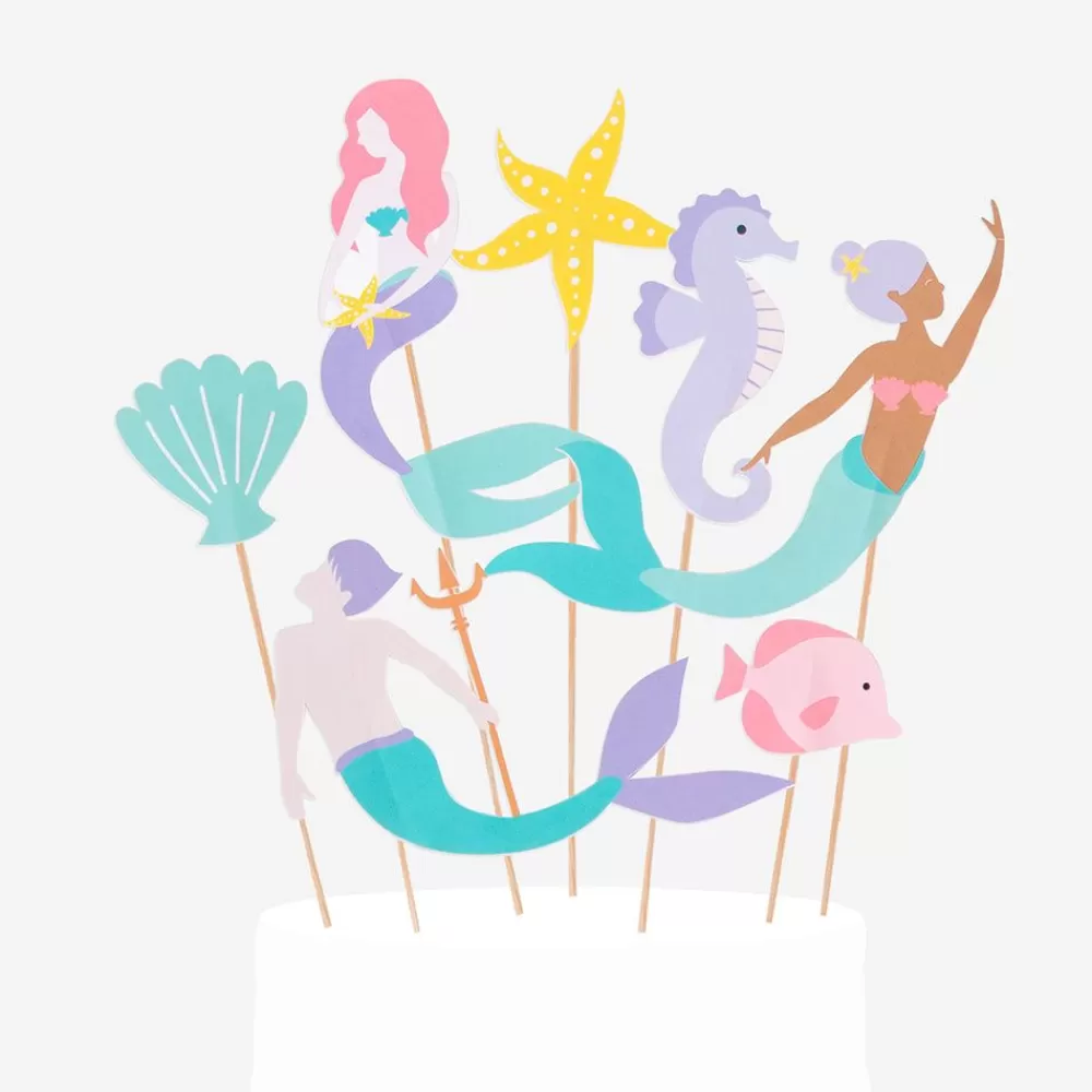 Store 7 Mermaid Toppers Cake Toppers