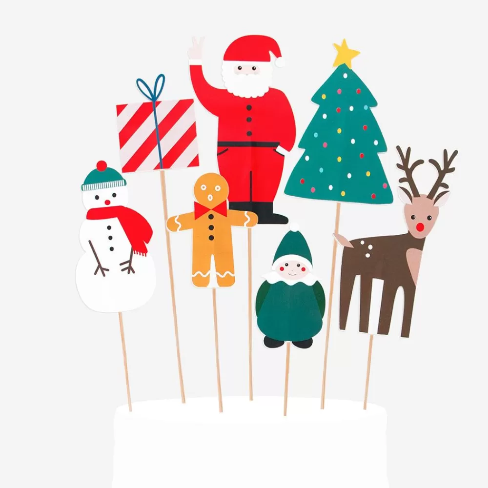 Shop 7 Merry Christmas Toppers Cake Toppers