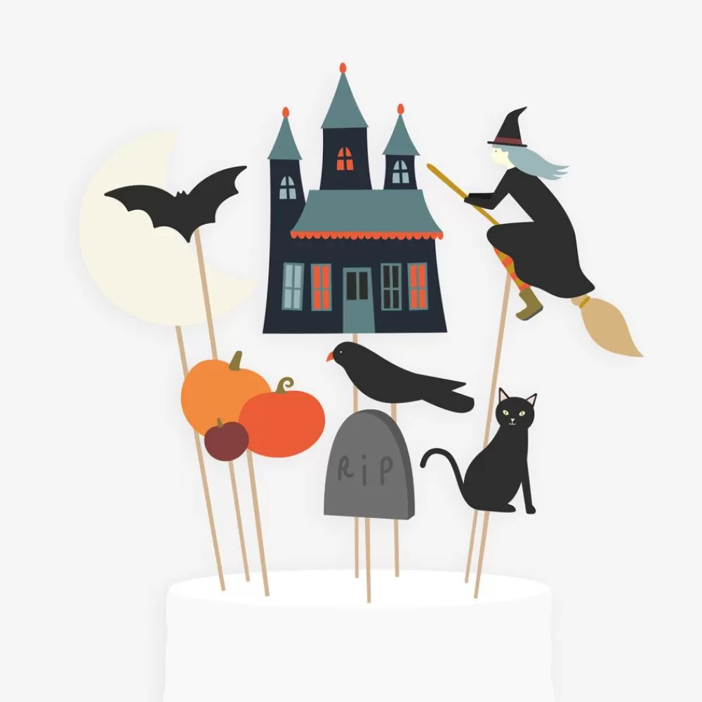 Fashion 8 Halloween Toppers Cake Toppers