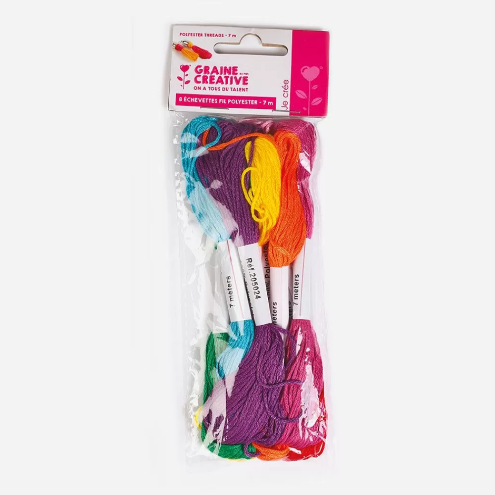 Outlet 8 Mexican Embroidery Threads Ribbons & Strings